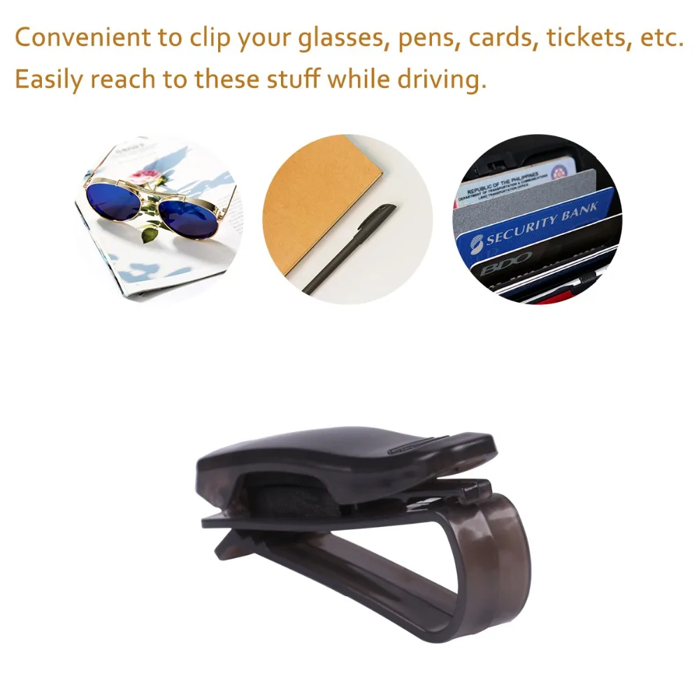 Car Sunshade Glasses Clip Auto Fastener Holders for volkswagen golf 4 ford focus 3 toyota auris seat exeo bmw e46 | Автомобили и