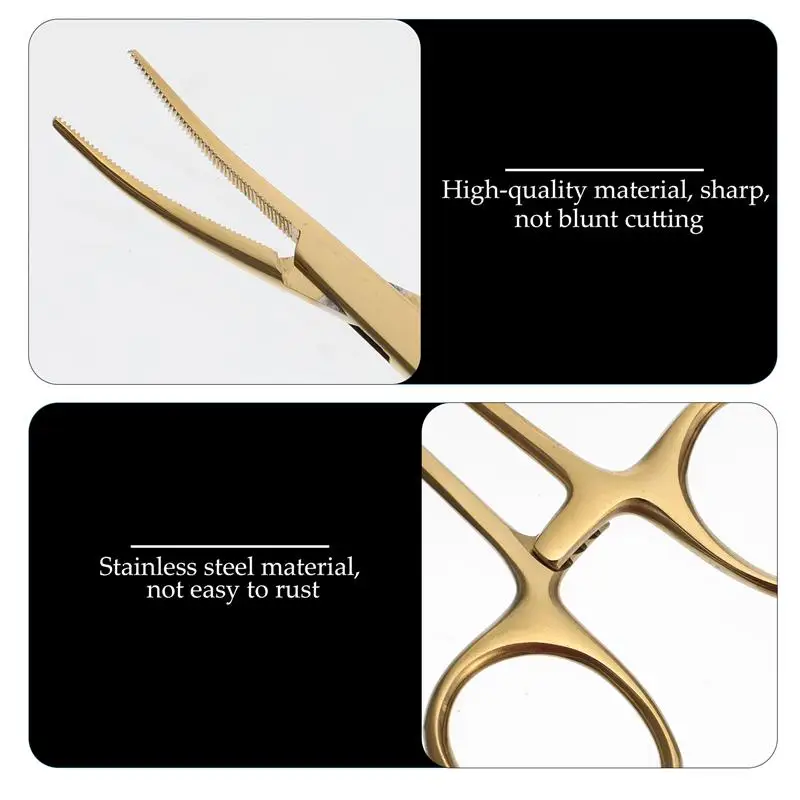 

Pet Hemostatic Forcep Dog Grooming Plier Pet Plucking Tool Plier (Golden)