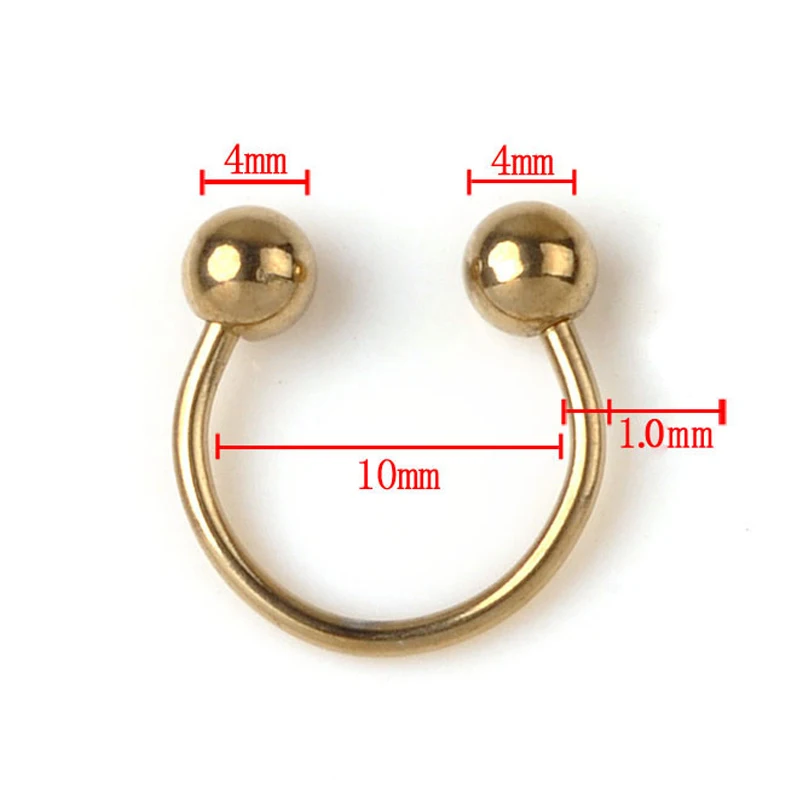 

Cone Spike Horseshoe Circular Ring 5pcs Surgical Steel Labret Nipple Hoops Nose Septum Eyebrow Piercing Body Jewelry 8mm 10mm