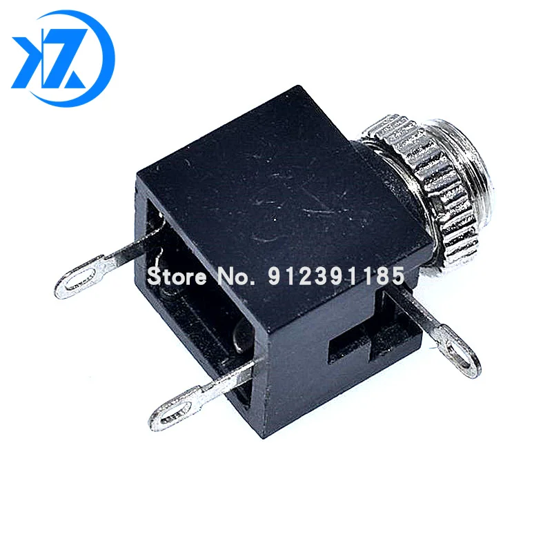 

10PCS PJ-201M 2.5MM Headphone Jack Audio Jack 2.5 Mono Audio Socket PJ201 3 Feet