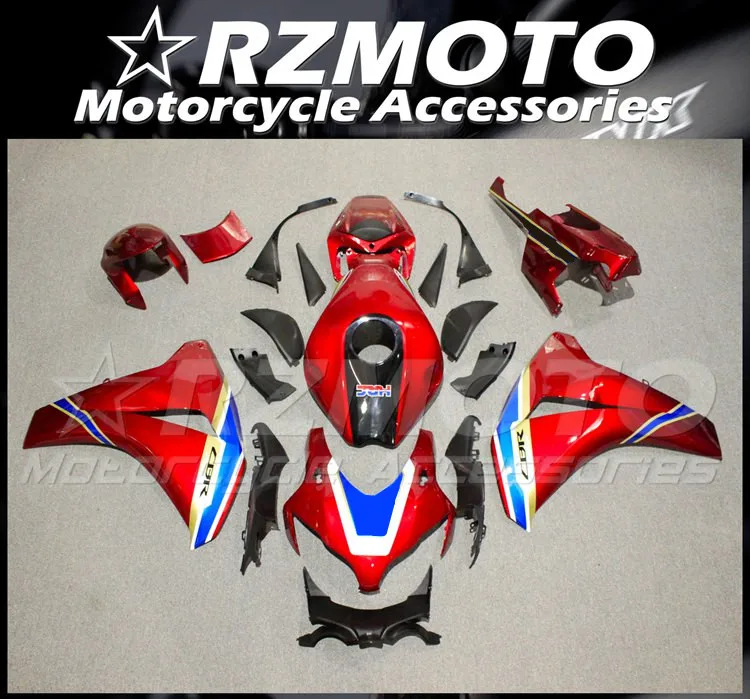

Injection Mold New ABS Whole Fairings Kit Fit for HONDA CBR1000RR 2008 2009 2010 2011 08 09 10 11 CBR1000 Bodywork Red