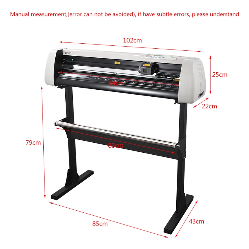 Режущий плоттер H880 с подставкой для одежды/силуэт режущий аппарат
