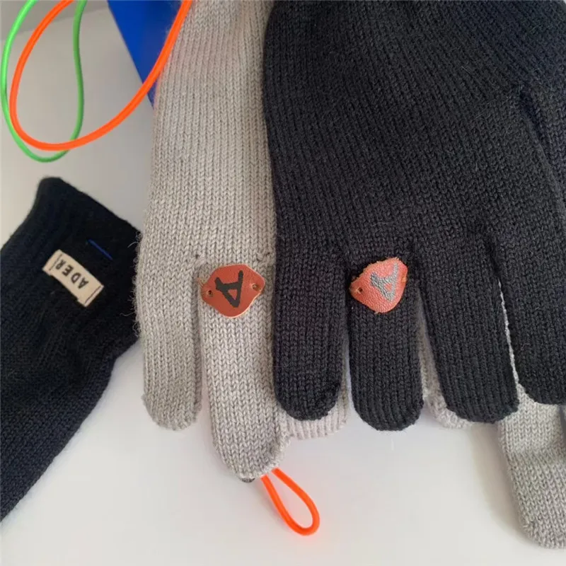 

ERROR Gloves ADER Women Men 1:1 Top Quality Plush Warm Riding Adererror Gloves
