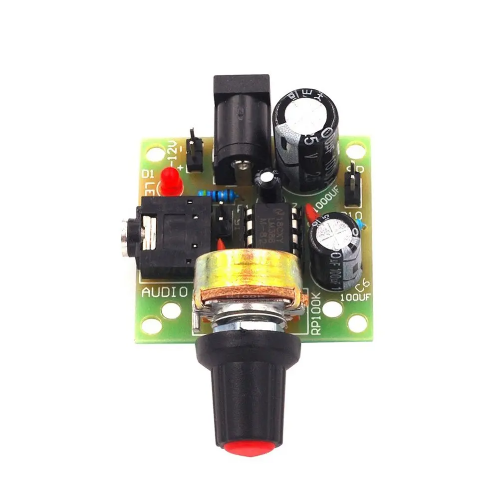 LM386 Super Mini 3V-12V Мощность Плата усилителя костюм комплект электронный DIY Kit аудио