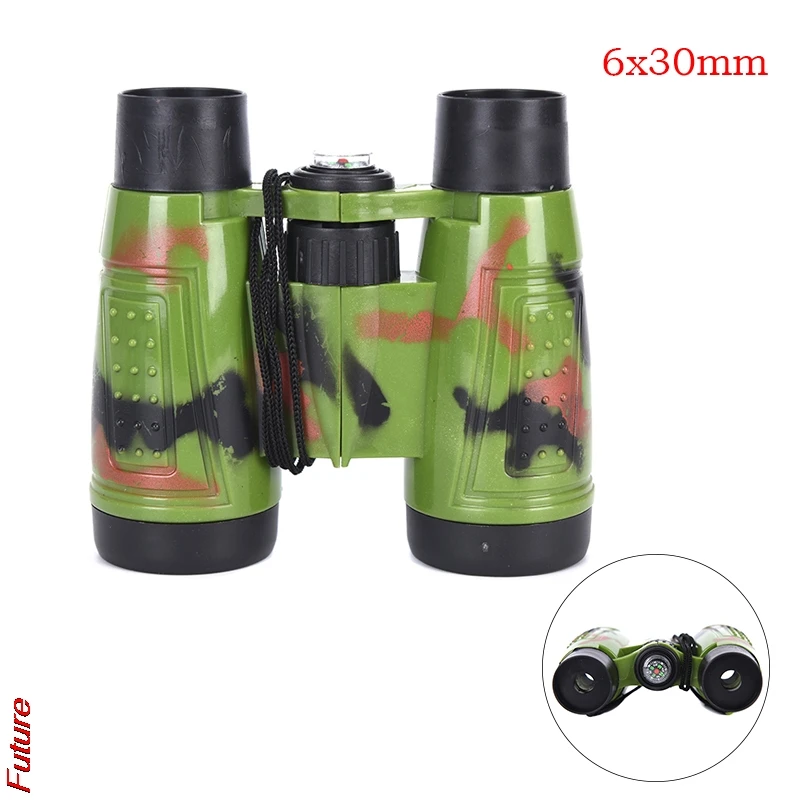 Новый продукт портативный Детский бинокль 6x30 с веревкой военные игрушки для игр