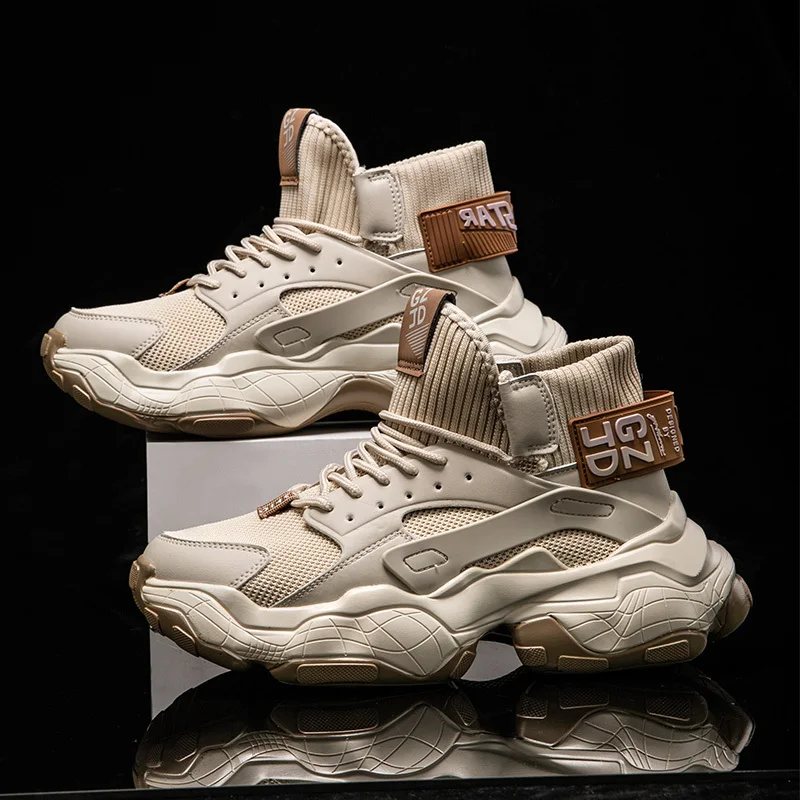 

Высокие мужские кроссовки, массивная мужская обувь, женская модная теннисная Роскошная обувь, осень 2021, белые кроссовки для бега