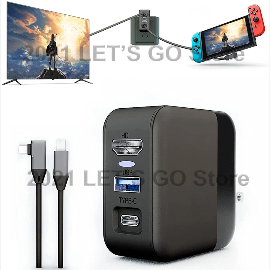 3 в 1 док-станция для зарядки Nintendo USB Type-C |
