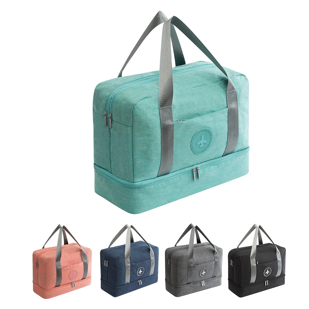 Дорожная сумка для хранения женщин и мужчин плавания с разделением сухой влажной