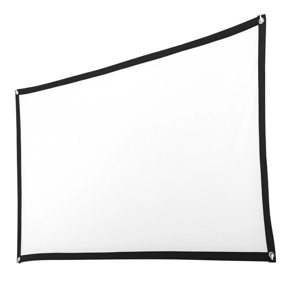 

Portable White Projector Curtain Polyester Projection Screen 16:9 60Inch