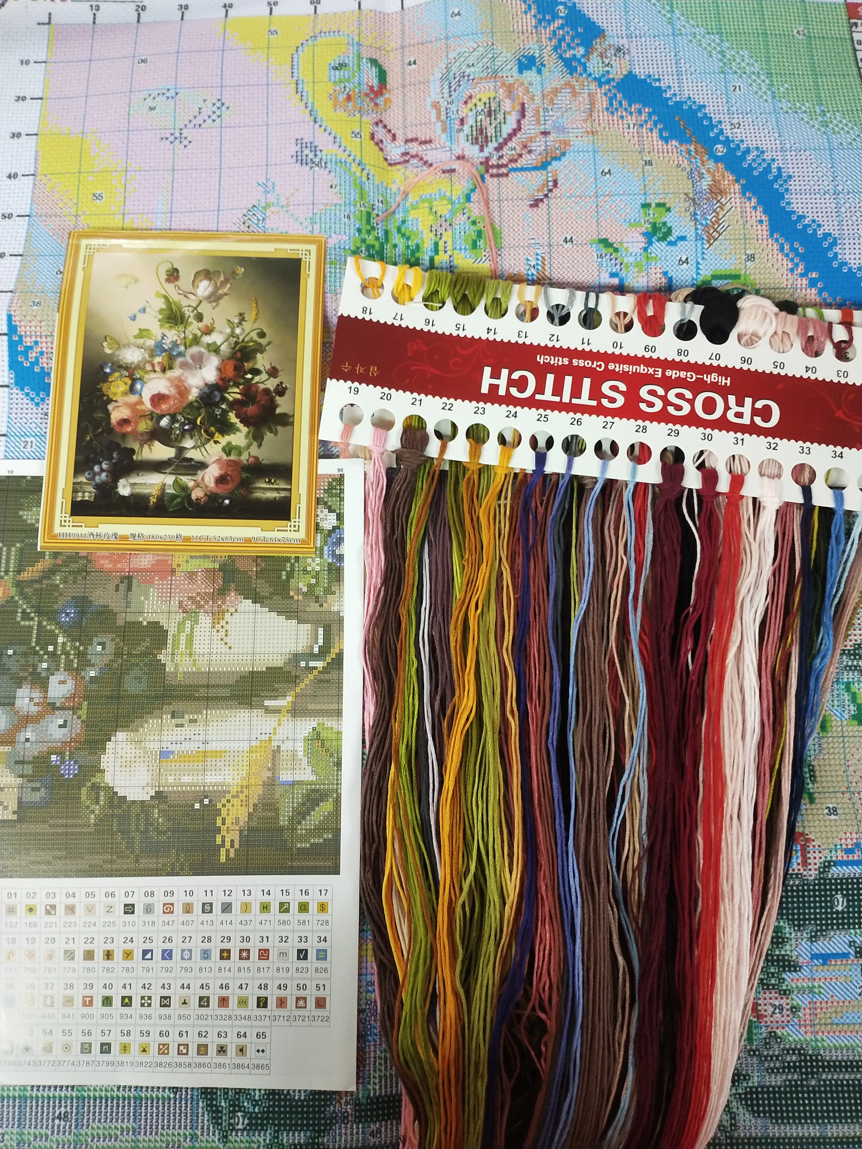 Вышивка крестом набор для рукоделия вышивка крестиком благородная ваза розовый