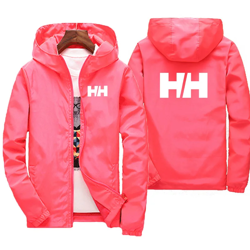 

Hot Windbreaker Jacket Men's Spring Summer Jacket Street Windbreaker Hoodie Zip Light Jacket Men's Casual Coat 7XL 2021