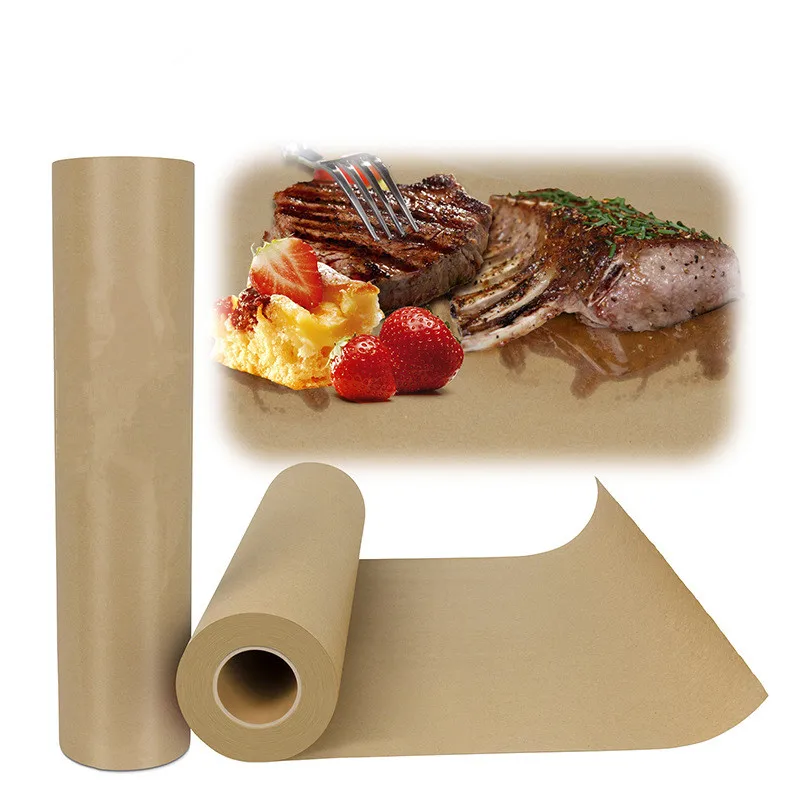 50 м бумага для выпечки на масле барбекю масла хлеба антипригарная клеящаяся