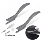 Тонировочный нож EHDIS из углеродного волокна + 5 шт. лезвий, автомобильная оберточная виниловая бумага, листовая пленка для фольги, наклейки, режущие инструменты для рукоделия