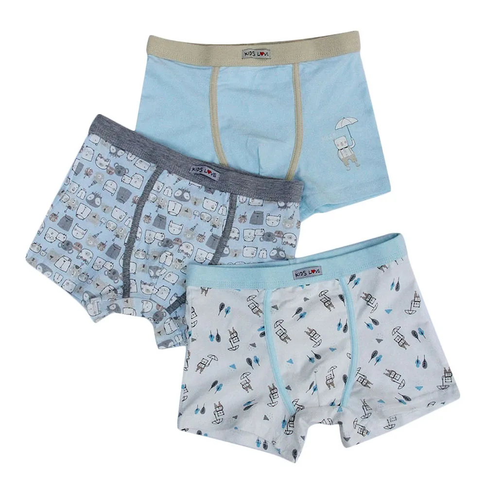 3 предмета детское нижнее белье для мальчиков детские шорты с рисунками