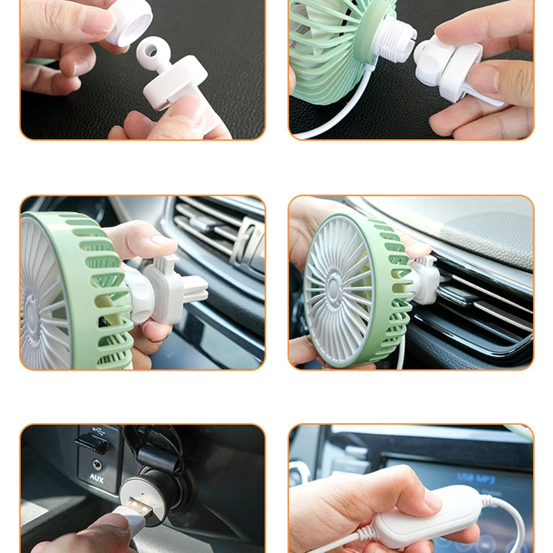 1 шт. автомобильный вентилятор на вентиляционное отверстие Многофункциональный