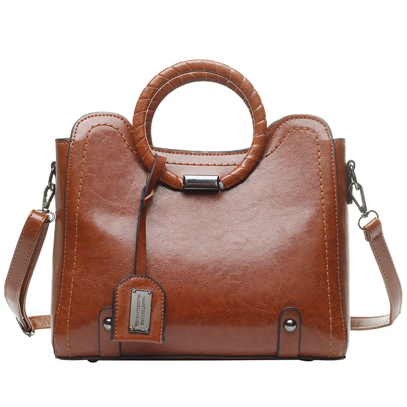 Bag Woman 2019 Package Handbag Leisure Time Layer Skin Single Shoulder Satchel |