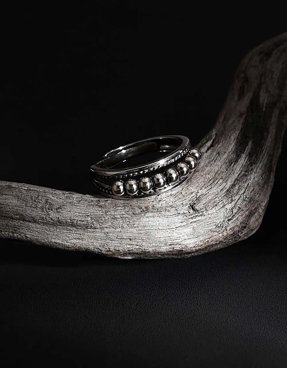 

925 Sterling Silver for Women Ring Handmade Circle Bead Ring Sterling Silver Fashion Simple Party Jewelry Birthday Gift