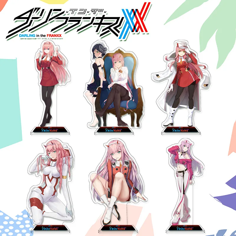 

Фигурка аниме дорогой в Фране, милая фигурка Zero Two 02, модель акриловой подставки, украшение для стола, рождественский подарок, 16 см