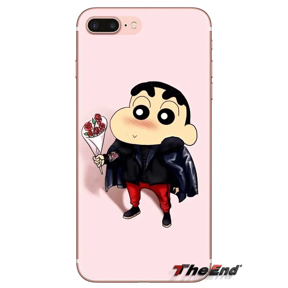 Для Xiaomi Redmi 4A S2 Note 3 3S 4 4X5 6plus 7 6A Pro Pocophone F1 с изображением Crayon Shin-Chan Арт Мягкие