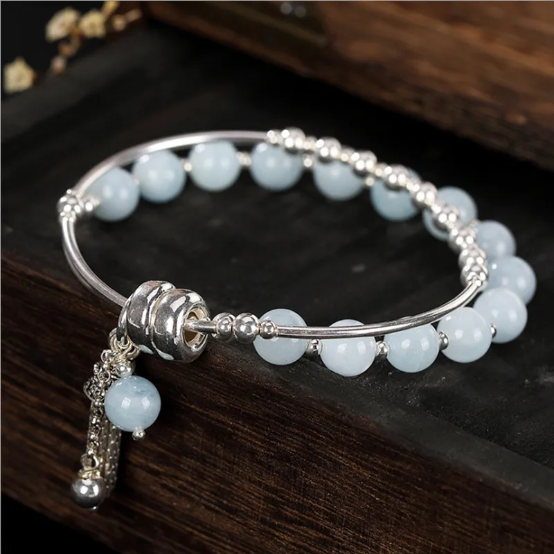 Uglyless Популярные 2-слойные настоящие серебряные бусины Бесконечность Браслеты