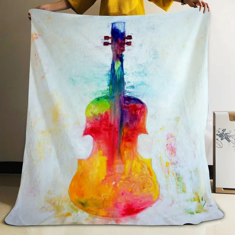 ?? Musifeカスタム音楽芸術フランネル毛布デザイン独自の毛布フランネル毛布ソファdiyのドロップシッピング
