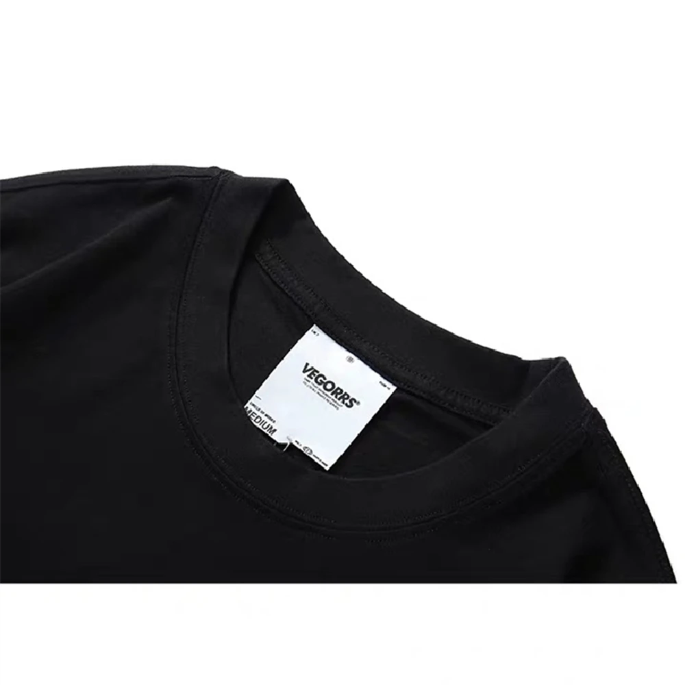 2020 Новая мода лето Хип-хоп Золотая печать повседневная с коротким рукавом черная