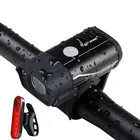 350 люменов велосипедный передний светильник, водонепроницаемый, 5 режимов, велосипедный головной убор, USB Перезаряжаемый Предупреждение ющий светильник, велосипедный задний светильник