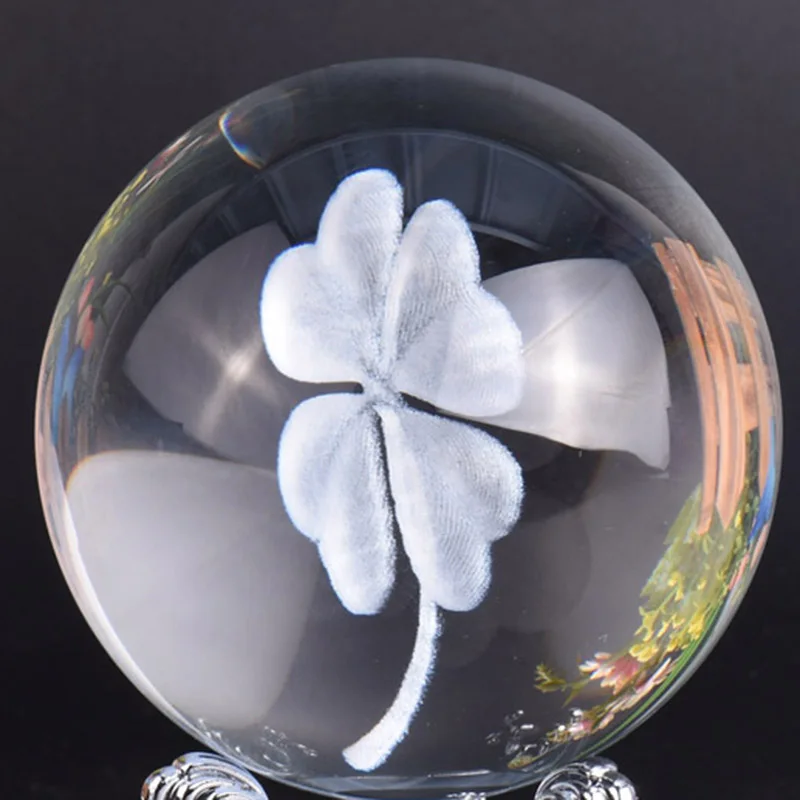 3D Хрустальный шар 60 мм проекционный с вами на весь путь Одуванчик звездное небо