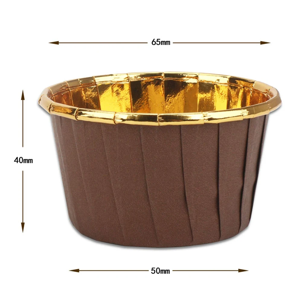 

50PCS/Pack Single/Double-sided Muffin Cupcake Liner Cake Wrappers Baking Cup Tray Case Cake Paper Cups Tools Party Supplies