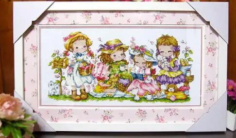 

HH 11/14/18/27/28 Lovely Counted Cross Stitch Kit Elegant Girls Ladies Women Girl Lady Woman Elegance Beauty SO