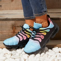 single shoes fallwinter new style casual shoes womens breathable lace up cushioned running shoes personality comfortable hot