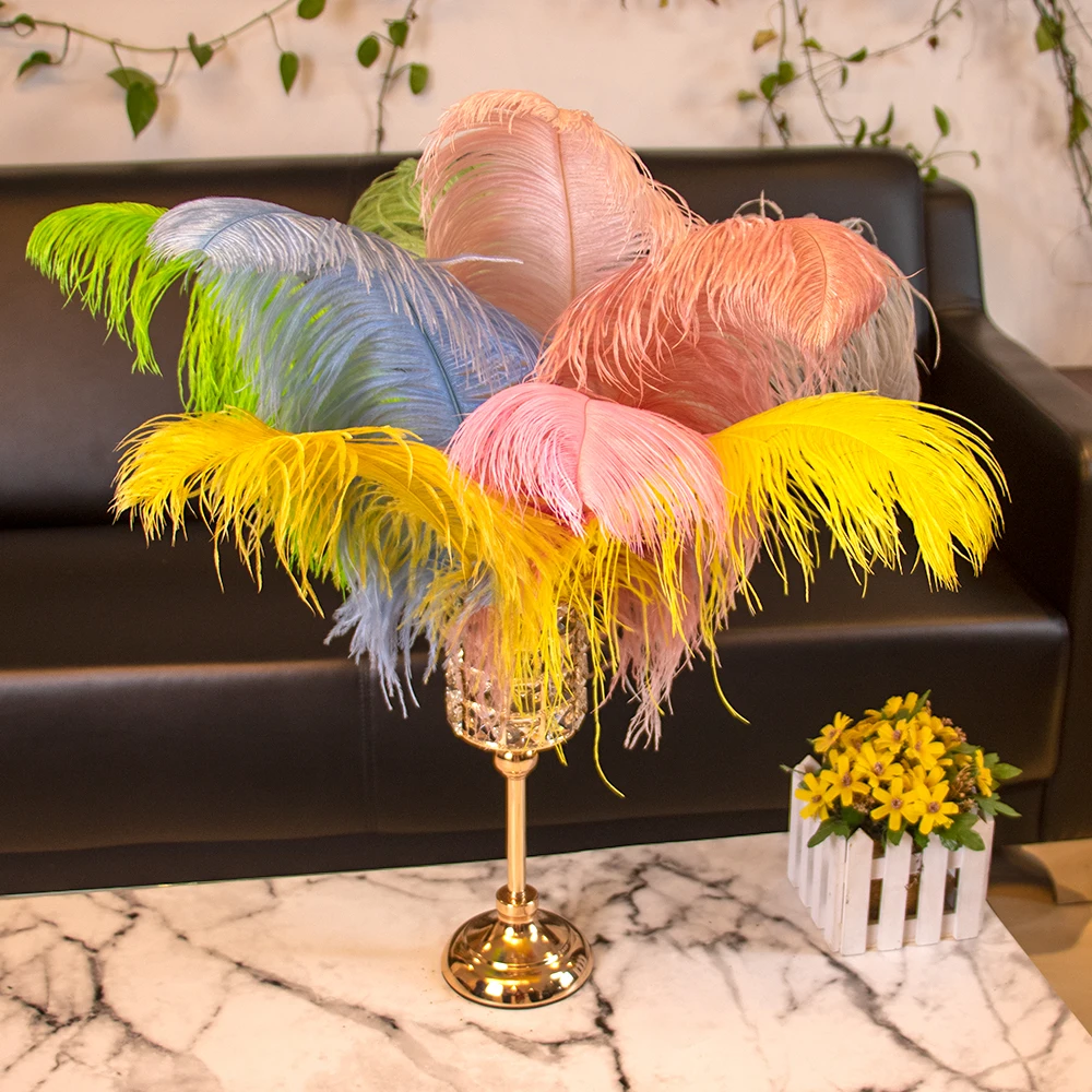 

10 шт. 15-40 см натуральные белые страусиные перья для рукоделия для свадебной вечеринки украшение стола центральный карнавал