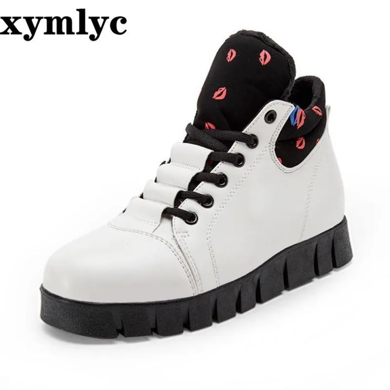 Женские повседневные сапоги для снежной погоды с бархатной подкладкой теплые