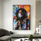 Абстрактный портрет Боб Марли, Художественная Картина на холсте, постеры, печать, настенное искусство для гостиной, домашний декор