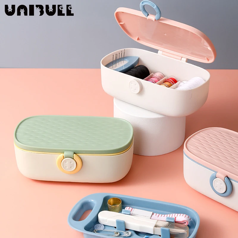 

New Household Multifunctional Needle and Thread Storage Box, Portable Sewing Box, Sewing Kit Set, Hand-sewing Needle Storage Box