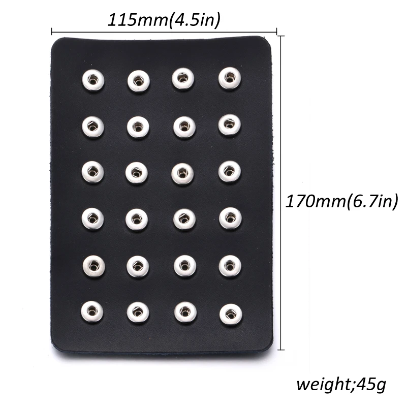 Новинка ювелирная витрина 24 шт. 12 мм и 18 кнопки ювелирное изделие 10 цветов черный