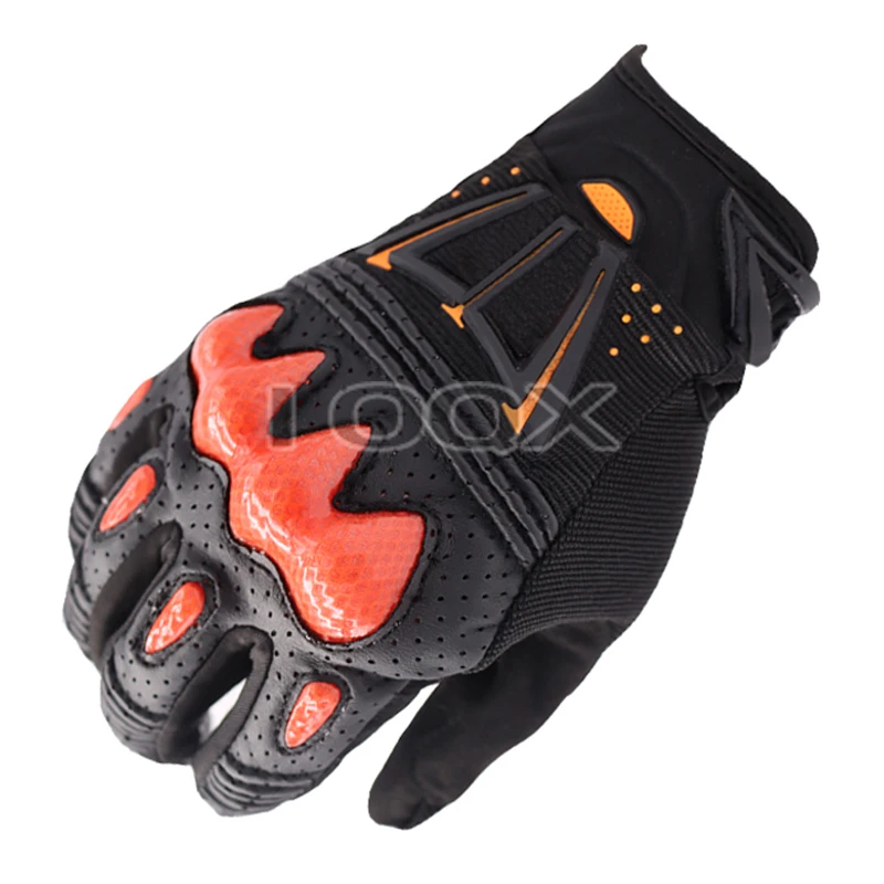 Кожаные перчатки унисекс белые Мотоциклетные Перчатки-бомбер для езды на горном