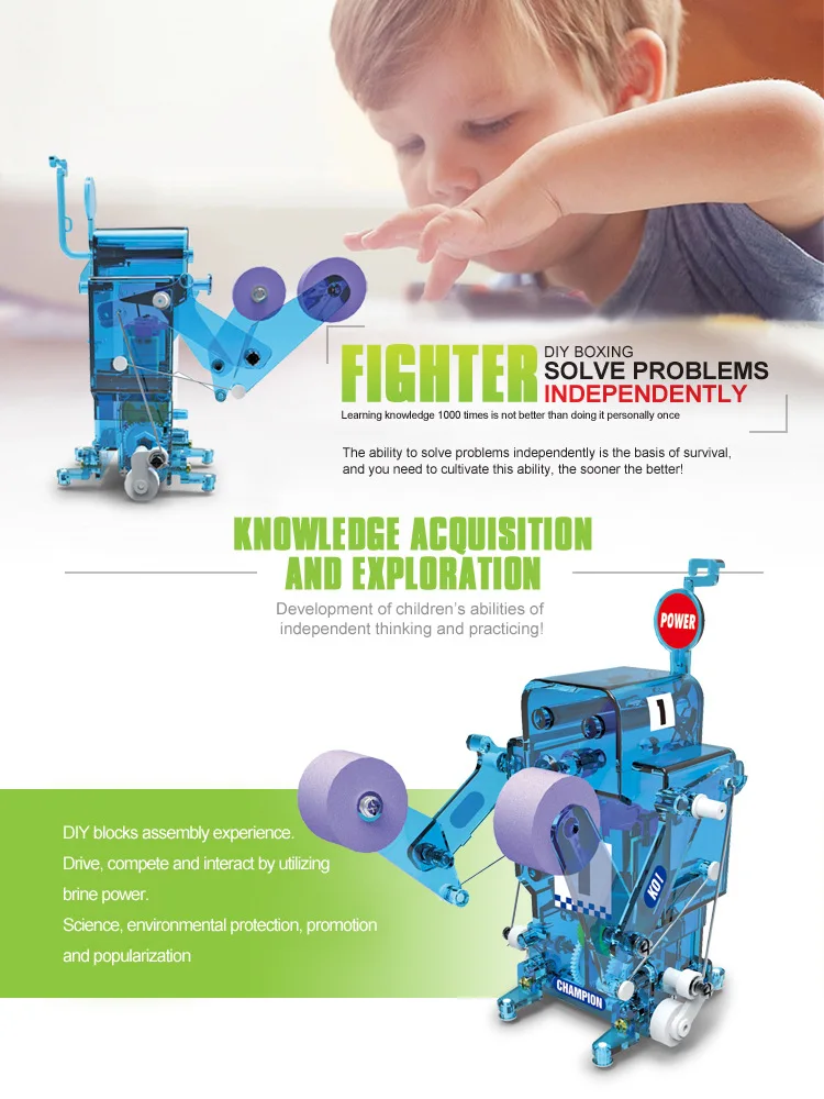 Собери сам РК-робота: игрушка боксерская битва на пульте управления для мальчиков, обучающая на Рождество.
