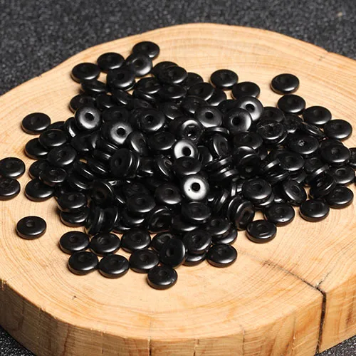 4A Natural Black Coconut Shell Crystal Single Bead DIY Beads for Jewelry Making