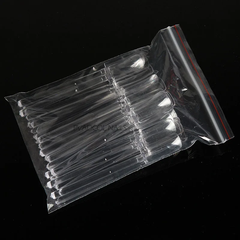 

32pcs UV Gel Acrylic Clear Plastic Extra Nail Art Color Display False Nail Tips Practice Pop Sticks