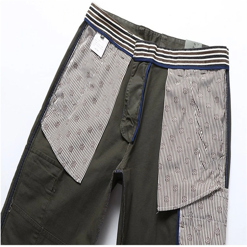 

Casual Multi Pockets Cargo Pants Men Cotton Straight Loose Baggy Trousers Solid Male Clothes Joggers Pantalones Hombre YT50204