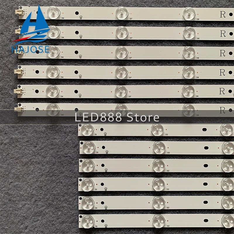 Светодиодная подсветка 5 + 6 ламп для Ph ilips 48 ''TV LB48007 V0 _ 00 V1_00 BDL4830QL/00 TPT480LS-HN10.S 08.S