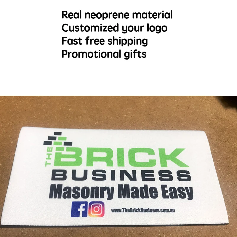 100 шт./лот на заказ ваш логотип неопреновые держатели для укусов пивная банка