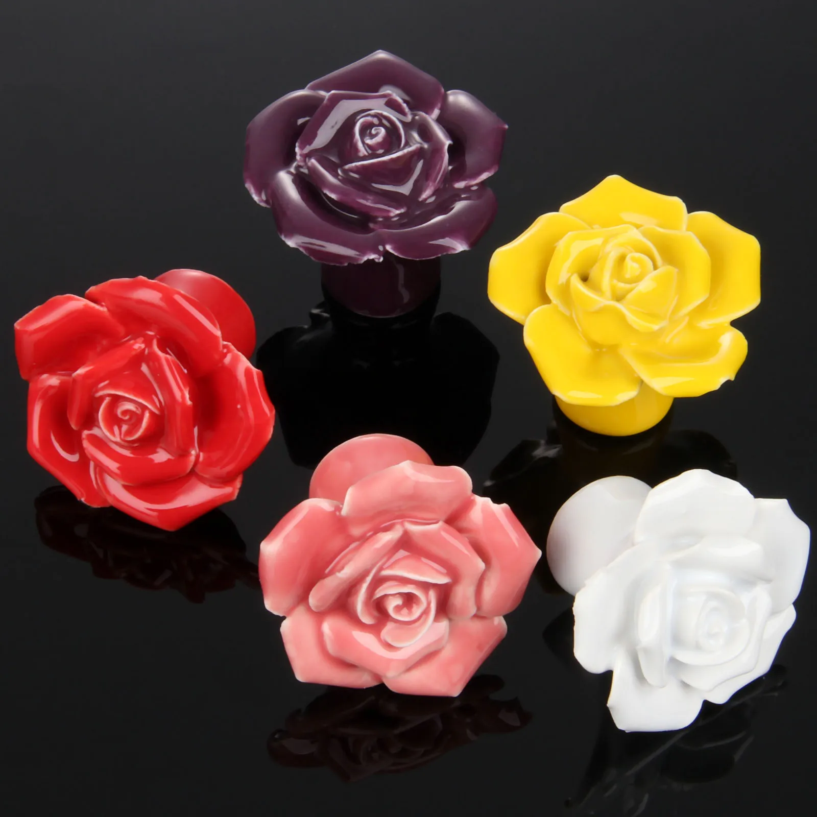 Винтажная ручка для мебели керамическая шкафа дверной ящик шкаф кухонный ретро