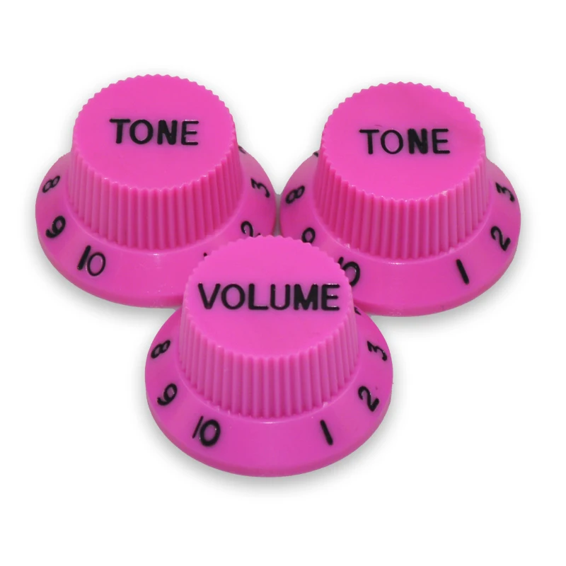 kostenloser versand multi farbe elektrische gitarre speed control knöpfe gitarre topf tasten kappe 2 ton 1 volumen ein set free global shippi