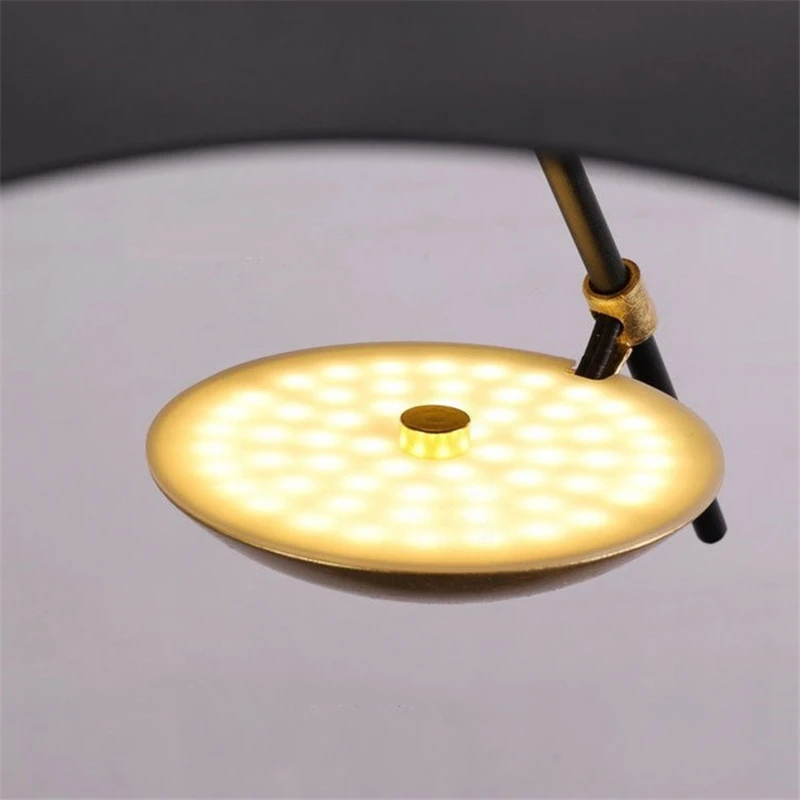 

Postmodern Curved Surface LED Pendant Lights Flying Saucer Hat Art Hanging Lamps For Restaurant Bedroom Living Room Decoration