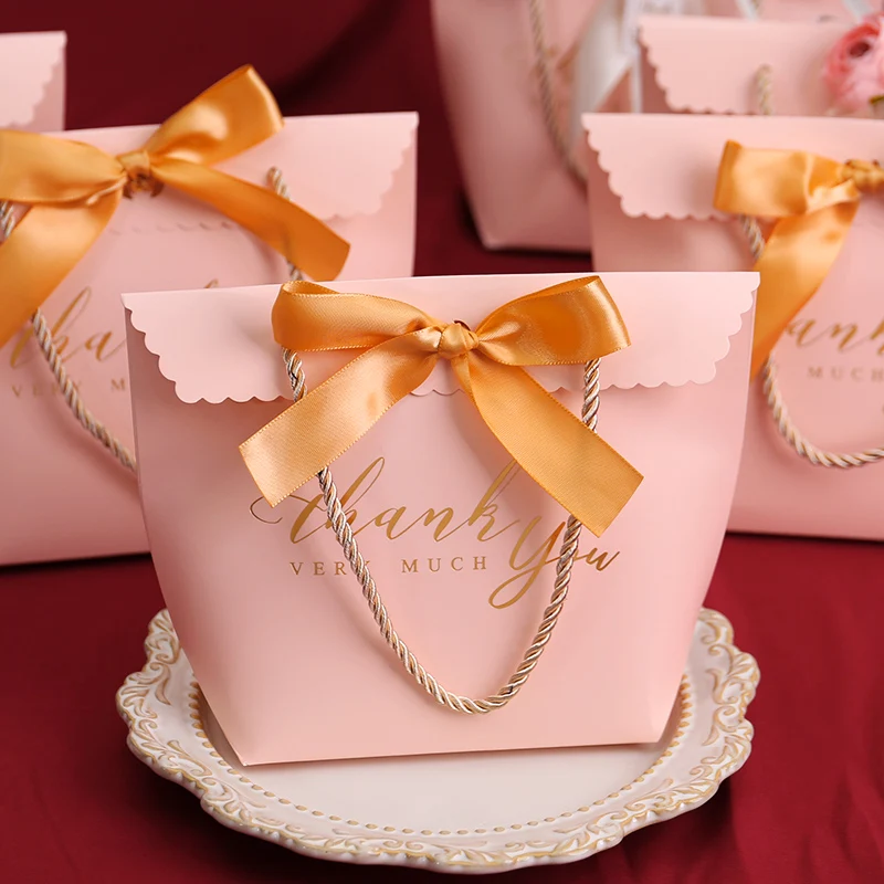 

Свадебный галстук коробка конфет Европейский стиль Ins креативная сумка с ручной подарочной сумкой Свадебная Конфета упаковка пустой чехол