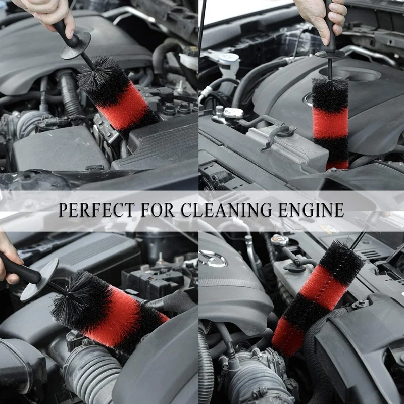 

Wheel Tire Brush Kit, 17inch Long Soft Bristle Wheel Brush, Detail Brushes, Short Handle Tire Brush,for Any Wheel