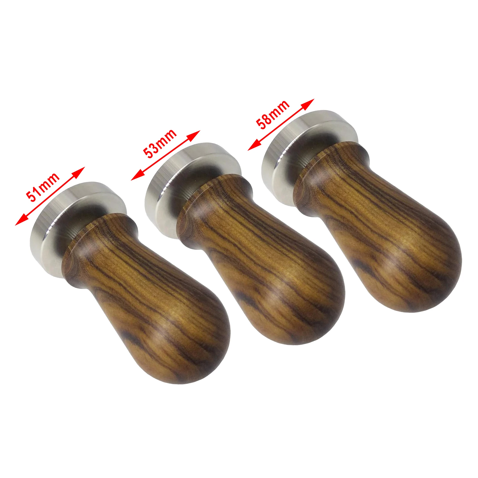 

Calibrated Tamper Pressure 58mm 53mm 51mm for Coffee and Espresso Mat Powder Hammer