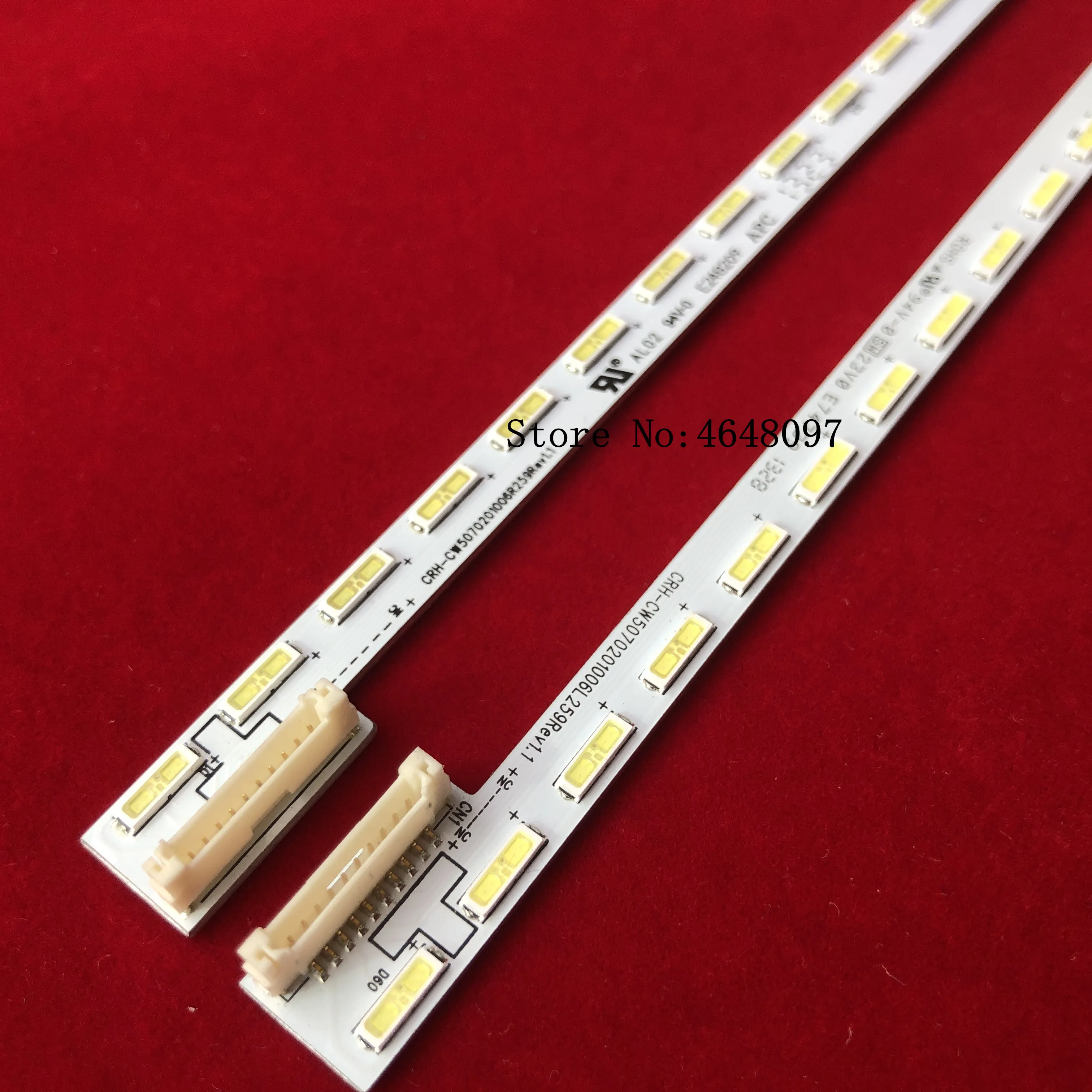 

LED strip for Skyworth 50“ TV 50E680F 50E760A CRH-CW5070201006R259Rev1.1CRH-CW5070201006L259Rev1.1 7710-650000-L000/R000